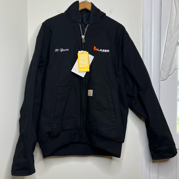 MasamitsuCarhartt j130-m j Carhartt Men's 104050 J130 Washed Duck Active Jac, Navy, Large